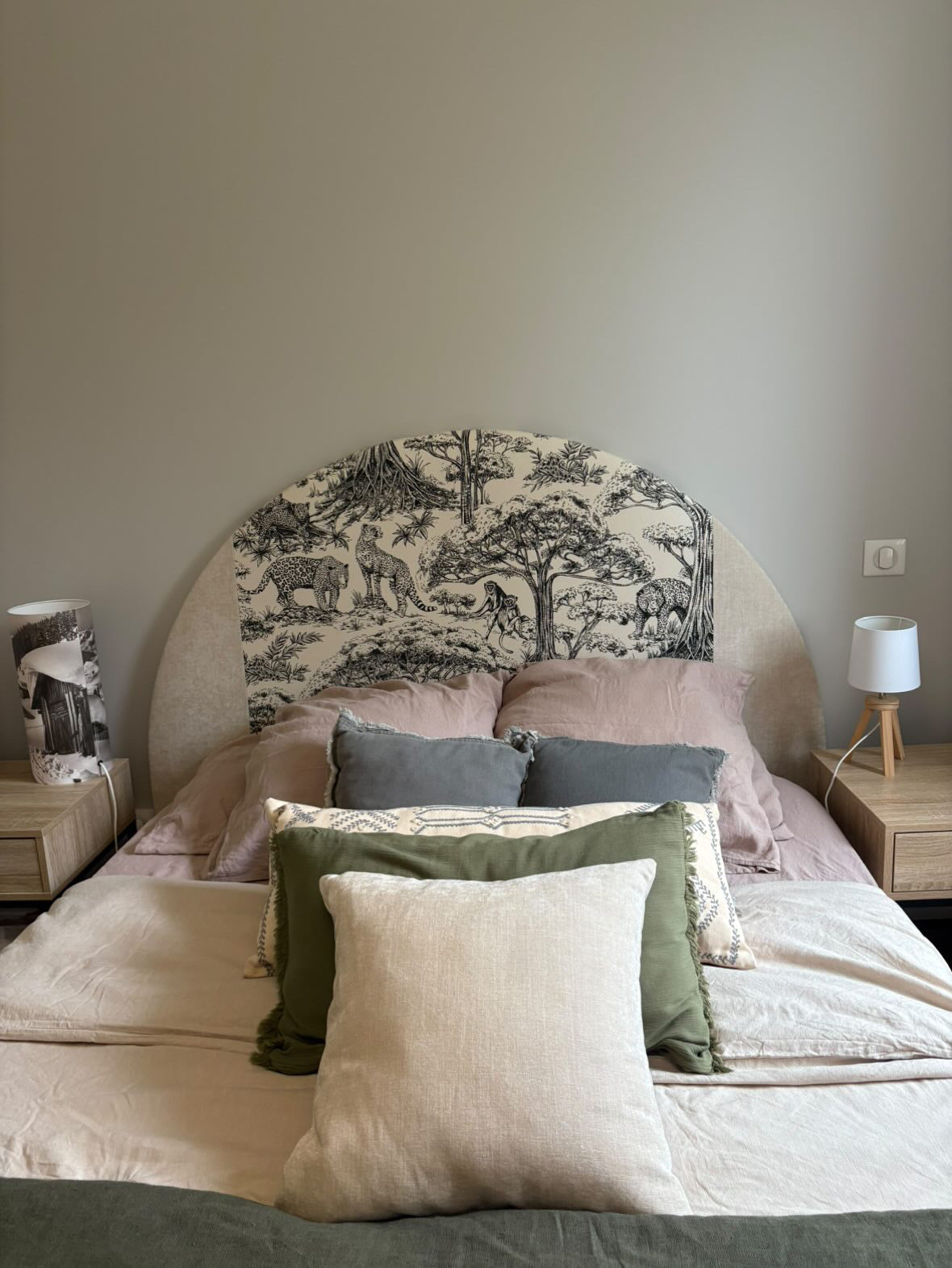 Création d’une tête de lit sur mesure – Design arrondi