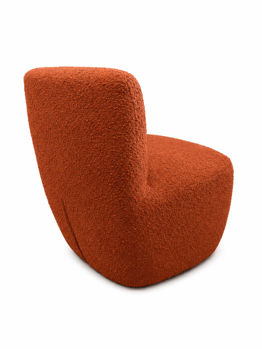 Pulp - Fauteuil bouclette terracotta
