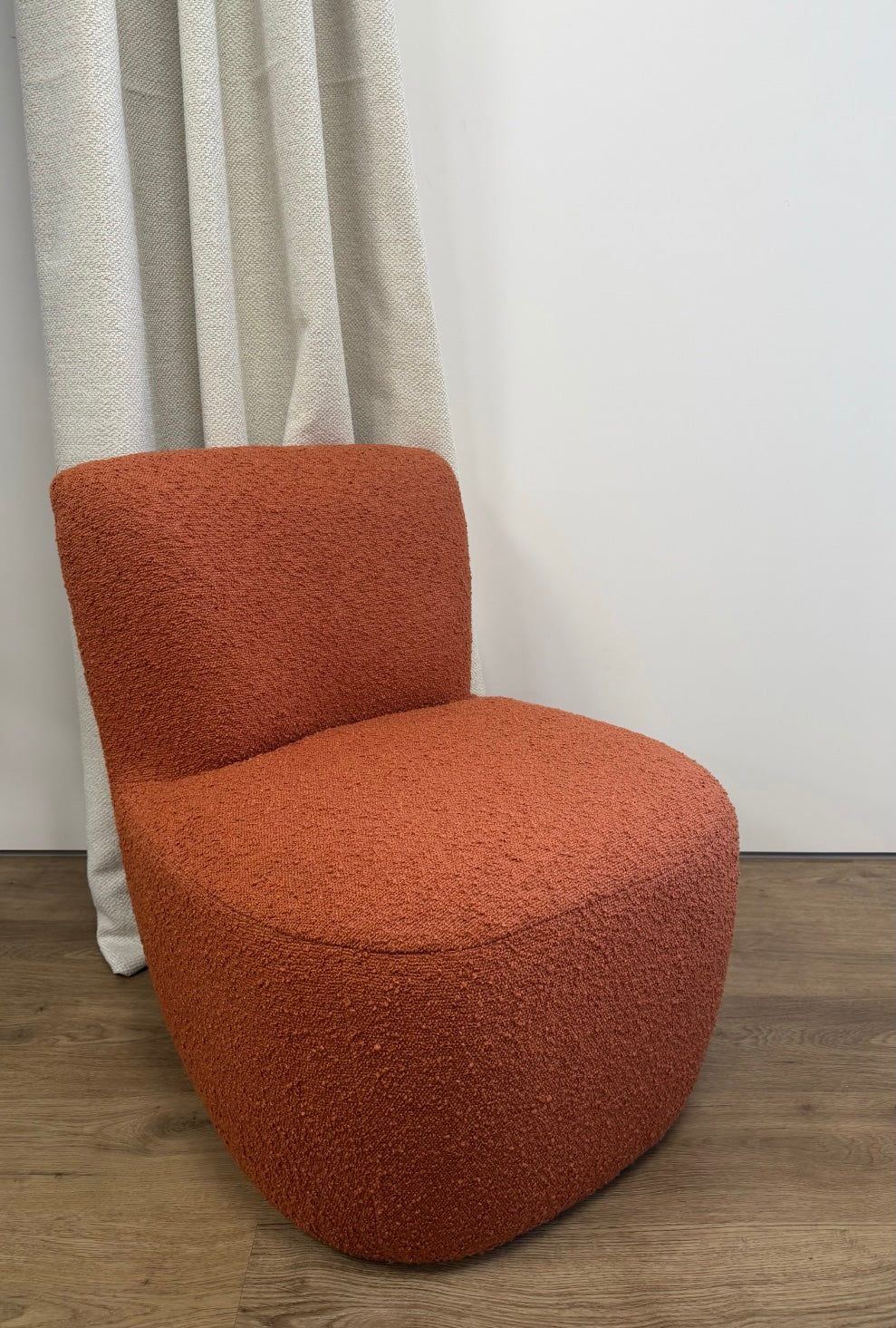 Pulp - Fauteuil bouclette terracotta