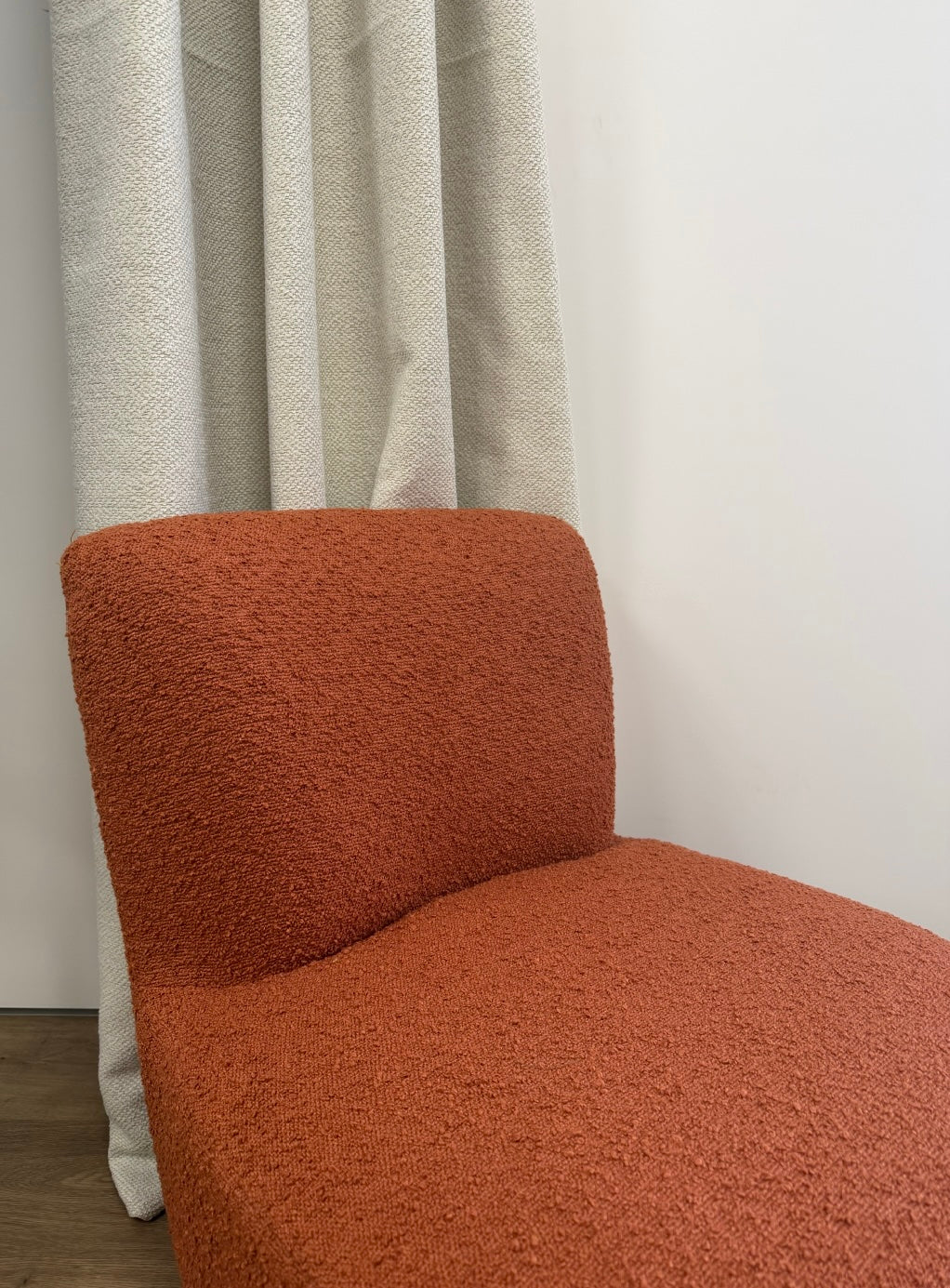 Pulp - Fauteuil bouclette terracotta