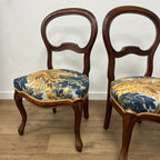 Réfection de fauteuils et petites chaises Napoléon III – Changement de tissu