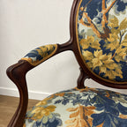 Réfection de fauteuils et petites chaises Napoléon III – Changement de tissu