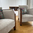 Réfection traditionnelle de fauteuils Art Déco