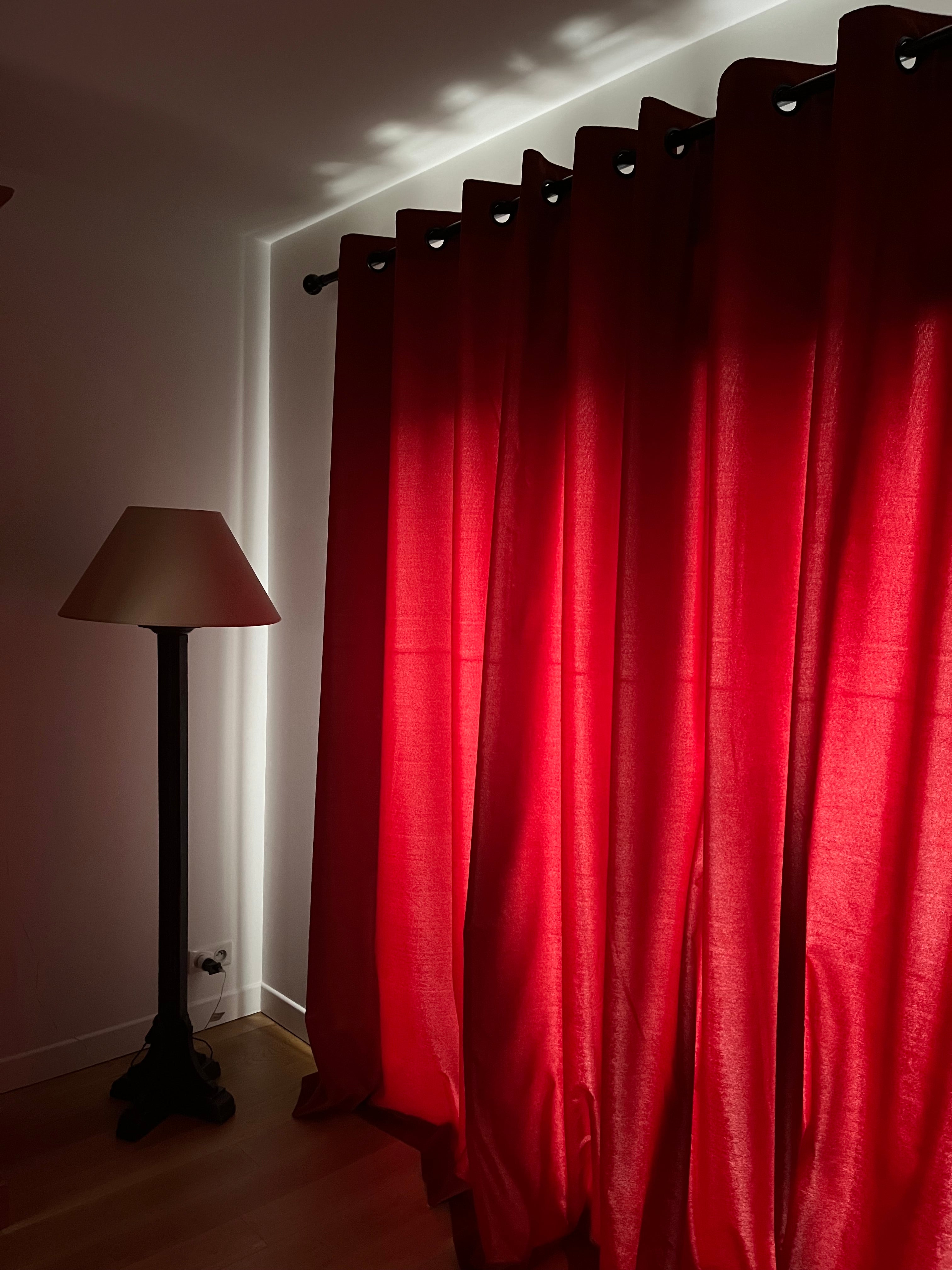 Rideaux terracotta sur mesure – Style cosy et chic