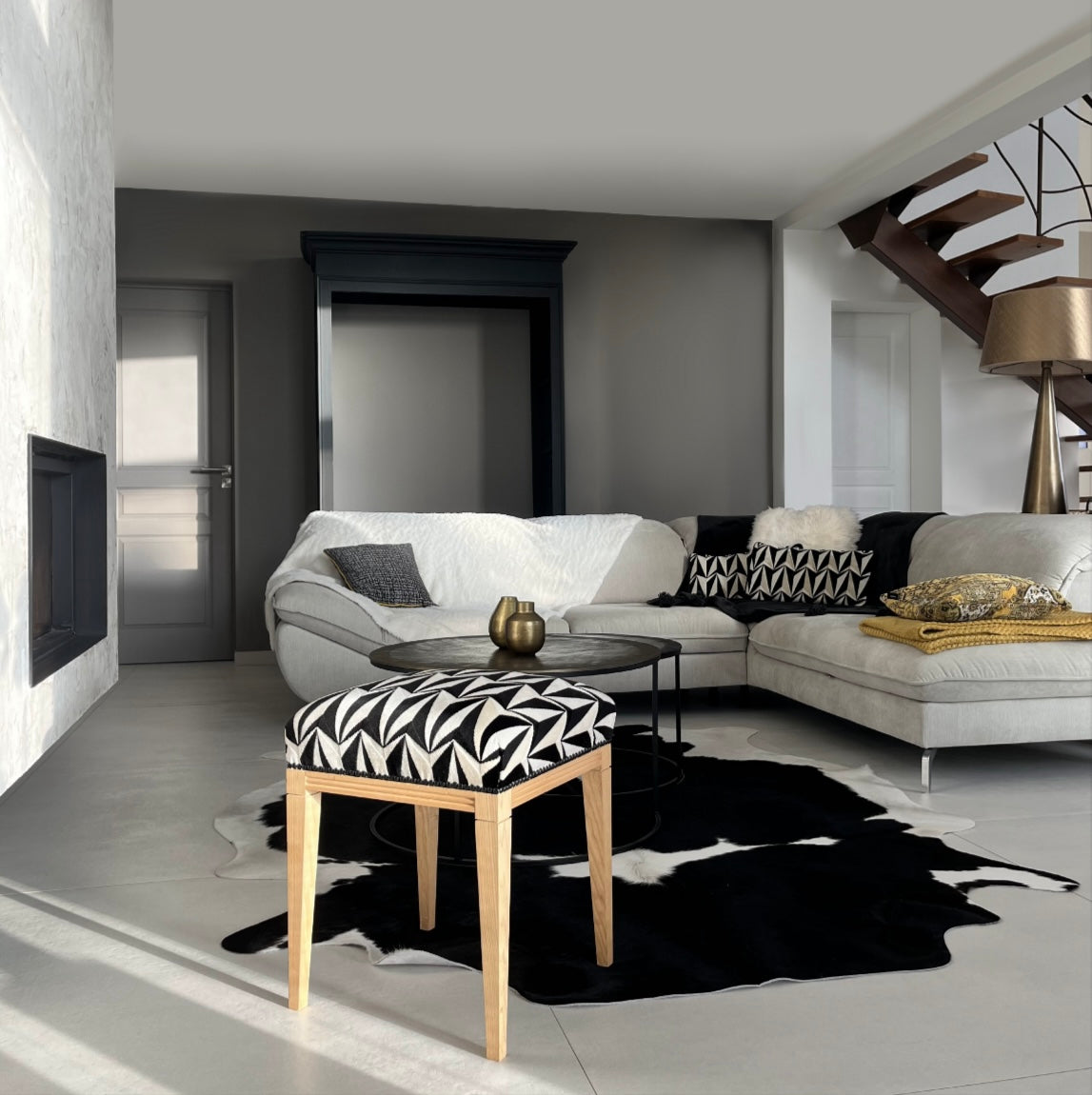 Tabouret et Coussins Déco Sur Mesure