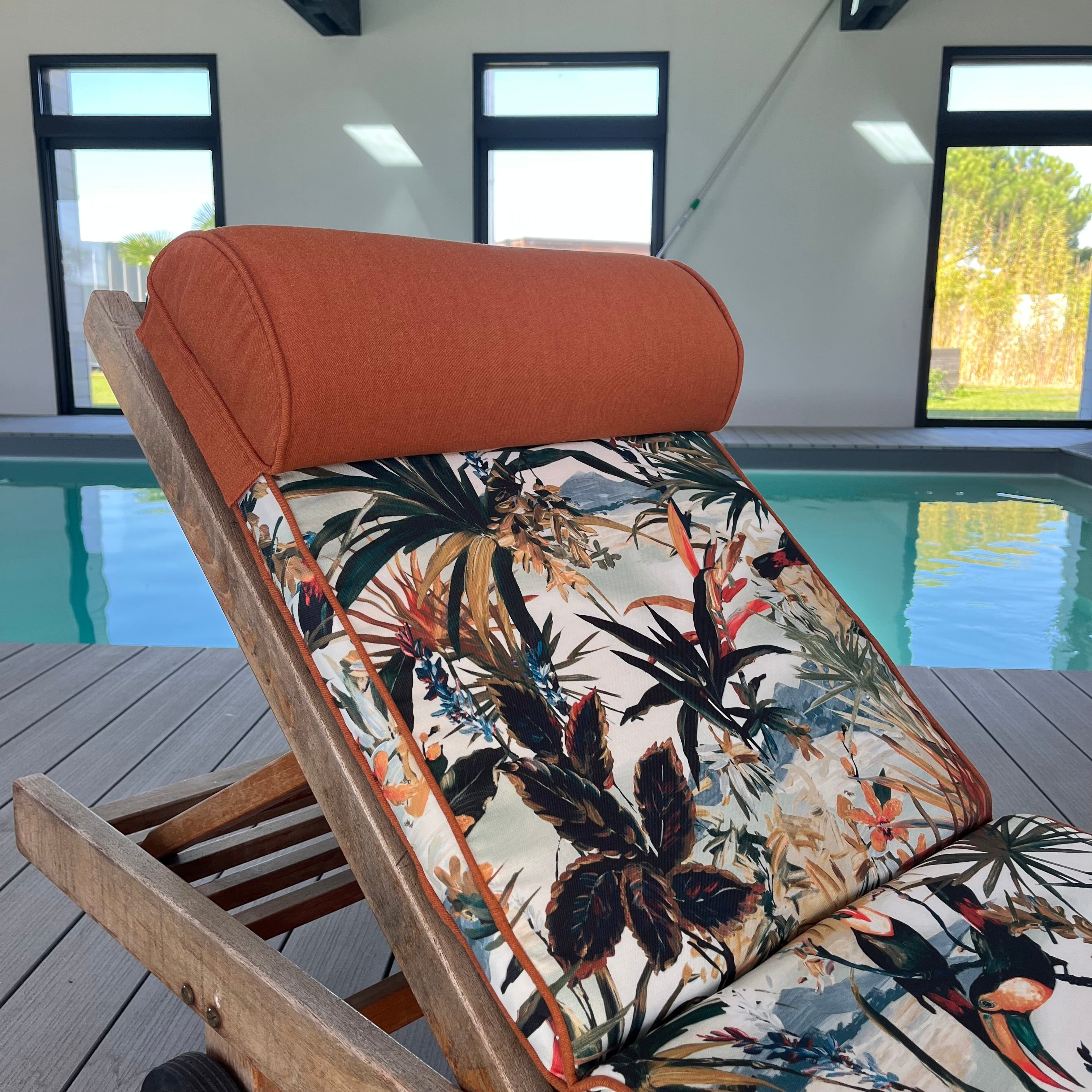 Réfection de transats – Confection de housses sur mesure pour mobilier extérieur