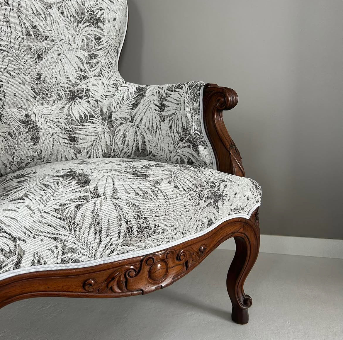 Restauration d’un fauteuil Voltaire Louis-Philippe