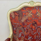 Réfection du tissu d’un fauteuil Louis XV
